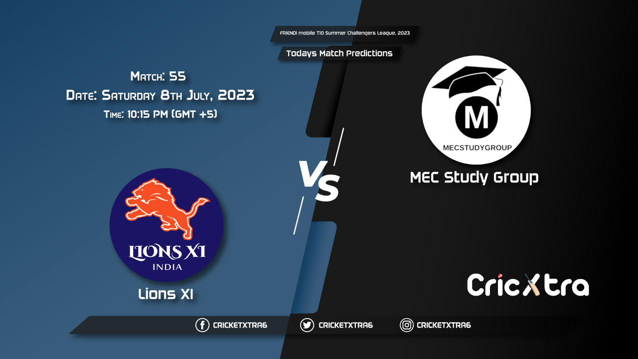 FRiENDi mobile T10 Summer Challengers League, 2023, LIN vs MEC 55th Match Prediction, Fantasy Cricket Tips