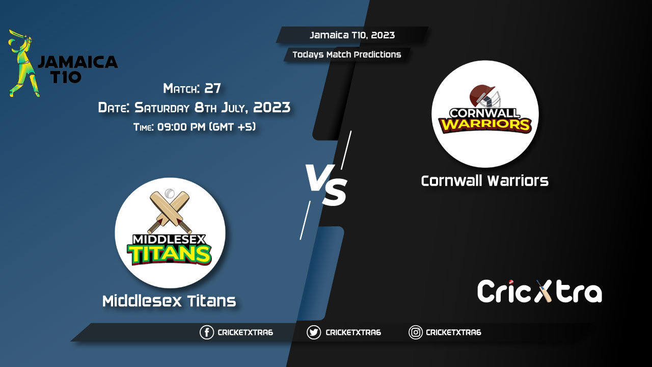 Jamaica T10, 2023, MIT vs CWA 27th Match Prediction, Fantasy Cricket Tips