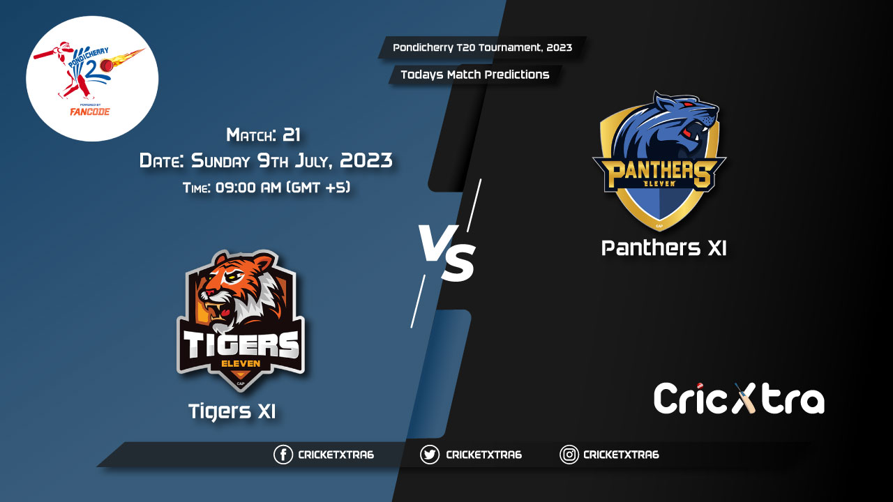Pondicherry T20 Tournament, 2023, TIG vs PAN 21st Match Prediction, Fantasy Cricket Tips