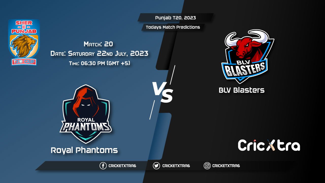 Punjab T20, 2023, RPT vs BLT 20th Match Prediction, Fantasy Cricket Tips