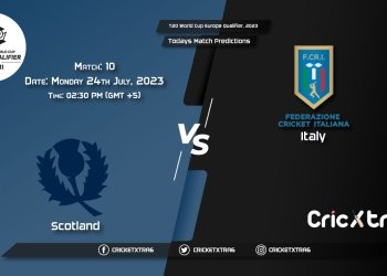 T20 World Cup Europe Qualifier, 2023, SCO vs ITA 10th Match Prediction, Fantasy Cricket Tips