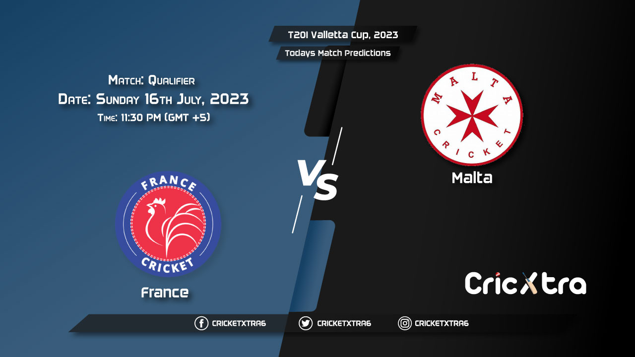 T20I Valletta Cup, 2023, FRA vs MAL Qualifier Match Prediction, Fantasy Cricket Tips