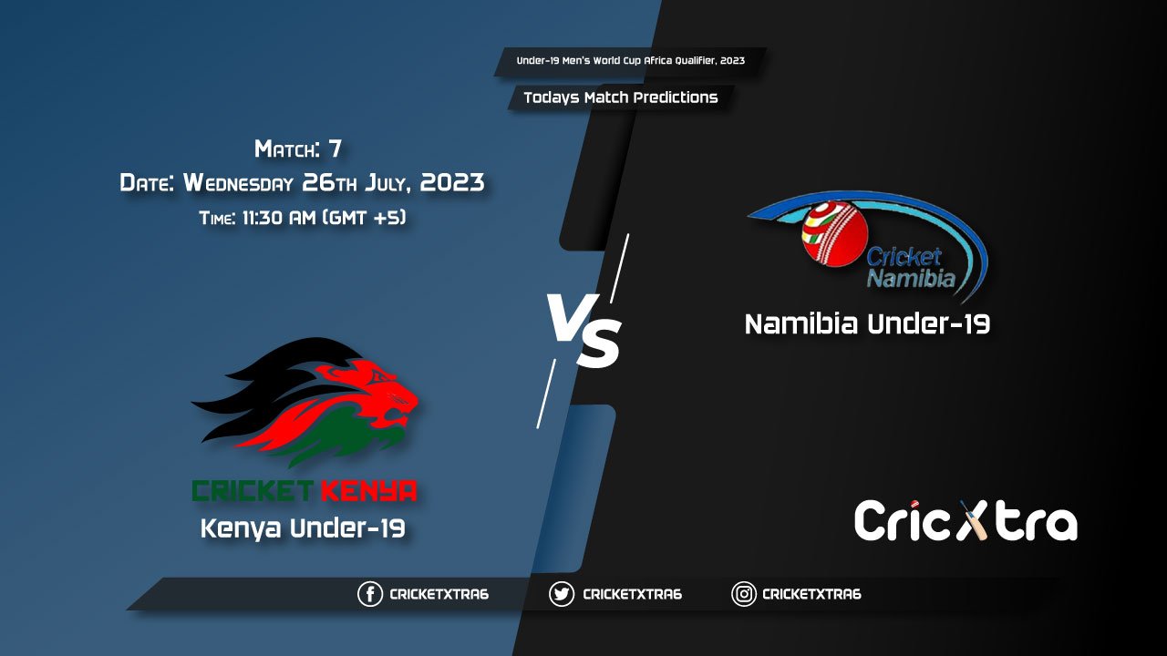 Under-19 Men's World Cup Africa Qualifier, 2023, KEN U-19 vs NAM U-19 7th Match Prediction, Fantasy Cricket Tips