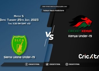 Under-19 Men's World Cup Africa Qualifier, 2023, SIL U-19 vs KEN U-19 5th Match Prediction, Fantasy Cricket Tips