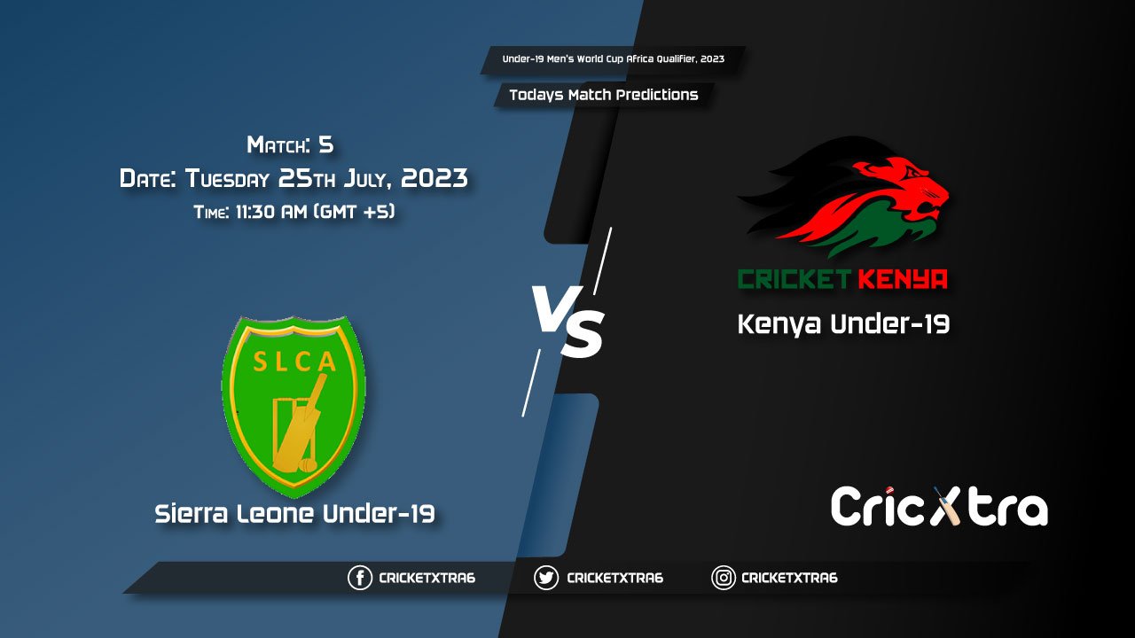 Under-19 Men's World Cup Africa Qualifier, 2023, SIL U-19 vs KEN U-19 5th Match Prediction, Fantasy Cricket Tips