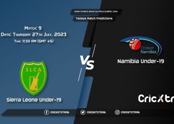 Under-19 Men's World Cup Africa Qualifier, 2023, SIL U-19 vs NAM U-19 9th Match Prediction, Fantasy Cricket Tips