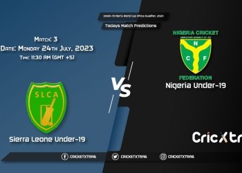 Under-19 Men's World Cup Africa Qualifier, 2023, SIL U-19 vs NIG U-19 3rd Match Prediction, Fantasy Cricket Tips