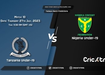 Under-19 Men's World Cup Africa Qualifier, 2023, TAN U-19 vs NIG U-19 10th Match Prediction, Fantasy Cricket Tips