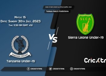 Under-19 Men's World Cup Africa Qualifier, 2023, TAN U-19 vs SIL U-19 15th Match Prediction, Fantasy Cricket Tips