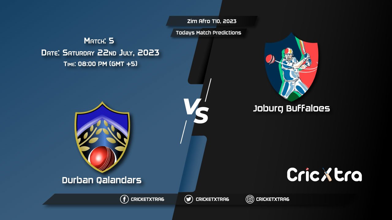 Zim Afro T10, 2023, DB vs JBL 5th Match Prediction, Fantasy Cricket Tips