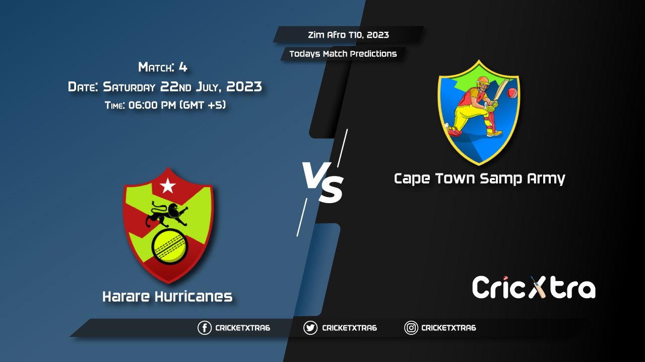 Zim Afro T10, 2023, HH vs CTSA 4th Match Prediction, Fantasy Cricket Tips