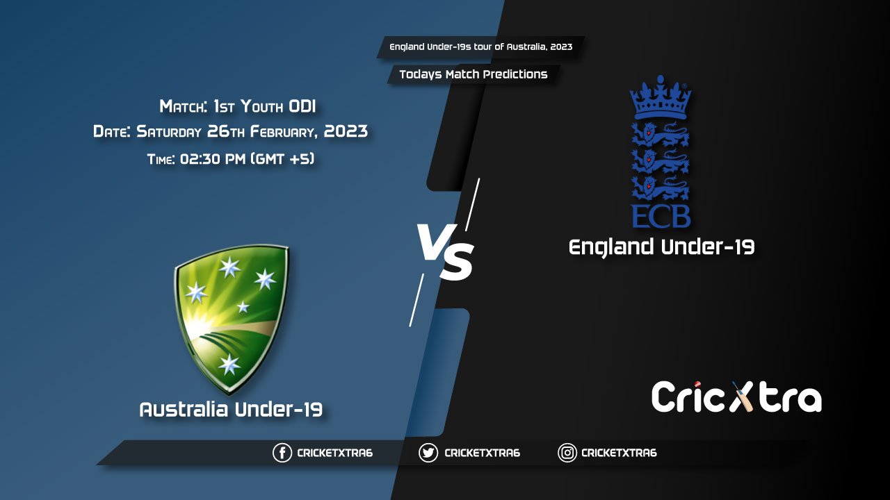 England Under-19s tour of Australia, 2023, AU-U19 vs EN-U19 1st Youth ODI Match Prediction, Fantasy Cricket Tips, Pitch Report and Injury Update