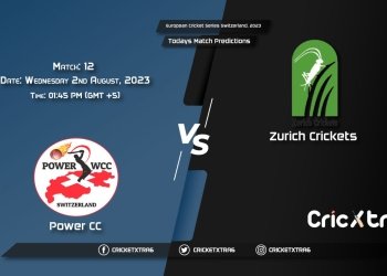 European Cricket Series Switzerland, 2023, PCC vs ZCR 12th Match Prediction, Fantasy Cricket Tips