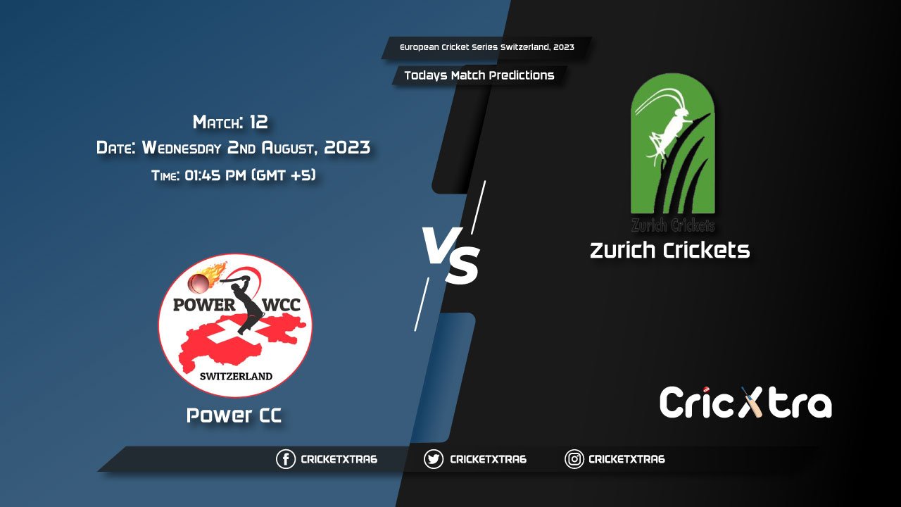 European Cricket Series Switzerland, 2023, PCC vs ZCR 12th Match Prediction, Fantasy Cricket Tips