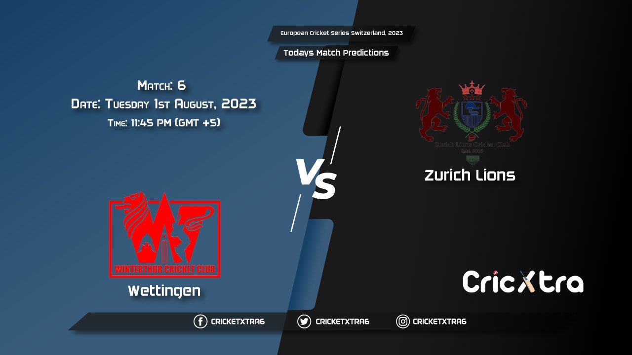 European Cricket Series Switzerland, 2023, WET vs ZLI 6th Match Prediction, Fantasy Cricket Tips