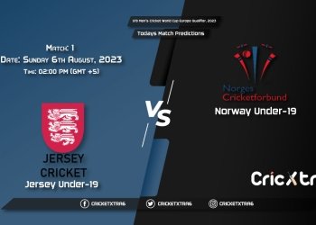 U19 Men's Cricket World Cup Europe Qualifier, 2023, JER-U19 vs NOR-U19 1st Match Prediction, Fantasy Cricket Tips