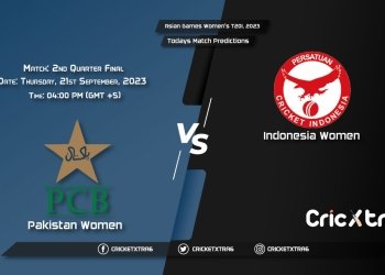 Asian Games Women's T20I, 2023, PK-W vs INA-W 2nd Quarter Final, Match Prediction, Fantasy Cricket Tips, Pitch Report and Injury Update