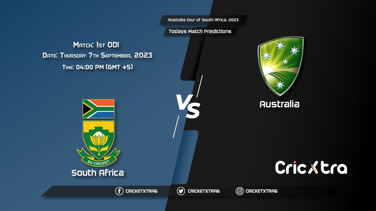 Australia tour of South Africa, 2023, SA vs AUS 1st ODI Match Prediction, Fantasy Cricket Tips