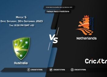 Cricket World Cup Warm-up Matches, 2023, AUS vs NED 5th Match Prediction, Fantasy Cricket Tips, Pitch Report and Injury Update