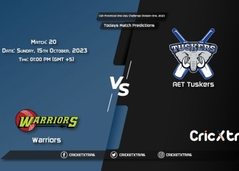 CSA Provincial One-Day Challenge Division One, 2023, WAR vs TUS 20th Match Prediction, Fantasy Cricket Tips, Pitch Report and Injury Update