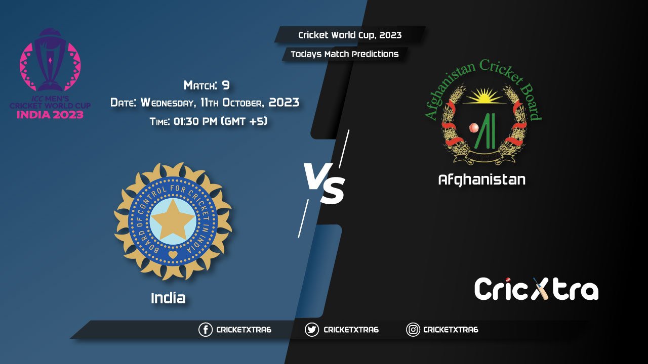 Cricket World Cup, 2023, IND vs AFG 9th Match Prediction, Fantasy Cricket Tips, Pitch Report and Injury Update