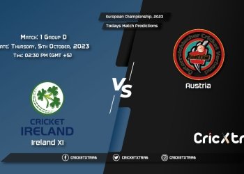 European Championship, 2023, IRE-XI vs AUT Group D - Match 1 Prediction, Fantasy Cricket Tips, Pitch Report and Injury Update
