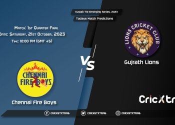 Kuwait T10 Emerging Series, 2023, CFB vs GL 1st Quarter Final Match Prediction, Fantasy Cricket Tips, Pitch Report and Injury Update