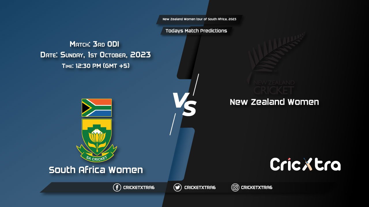 New Zealand Women tour of South Africa, 2023, SA-W vs NZ-W 3rd ODI Match Prediction, Fantasy Cricket Tips, Pitch Report and Injury Update