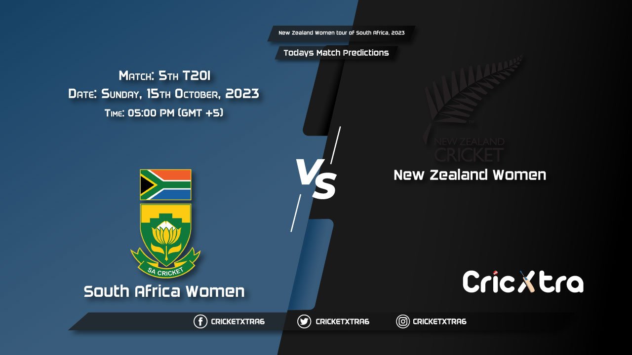 New Zealand Women tour of South Africa, 2023, SA-W vs NZ-W 5th T20I Match Prediction, Fantasy Cricket Tips, Pitch Report and Injury Update