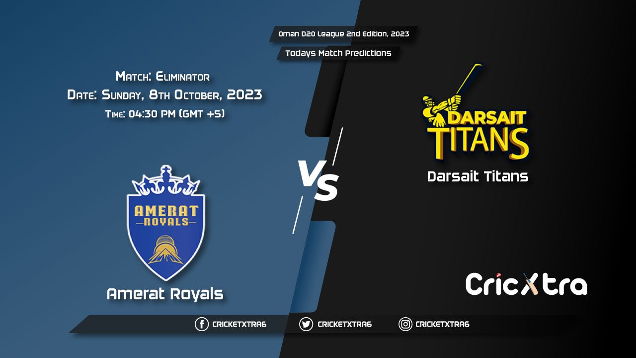 Oman D20 League 2nd Edition, 2023, AMR vs DAT Eliminator Match Prediction, Fantasy Cricket Tips, Pitch Report and Injury Update