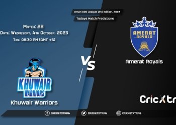 Oman D20 League 2nd Edition, 2023, KHW vs AMR 22nd Match Prediction, Fantasy Cricket Tips, Pitch Report and Injury Update