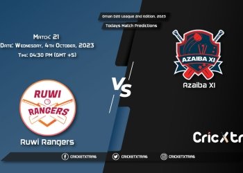 Oman D20 League 2nd Edition, 2023, RUR vs AZA 21st Match Prediction, Fantasy Cricket Tips, Pitch Report and Injury Update
