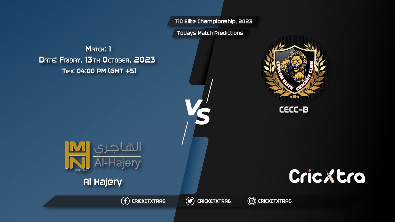 T10 Elite Championship, 2023, ALH vs CEC-B 1st Match Prediction, Fantasy Cricket Tips, Pitch Report and Injury Update