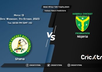 West Africa T20I Trophy, 2023, GHA vs NIG 13th Match Prediction, Fantasy Cricket Tips, Pitch Report and Injury Update