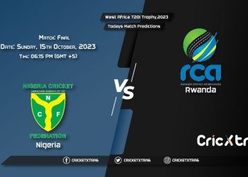 West Africa T20I Trophy, 2023, NIG vs RWA Final Match Prediction, Fantasy Cricket Tips, Pitch Report and Injury Update