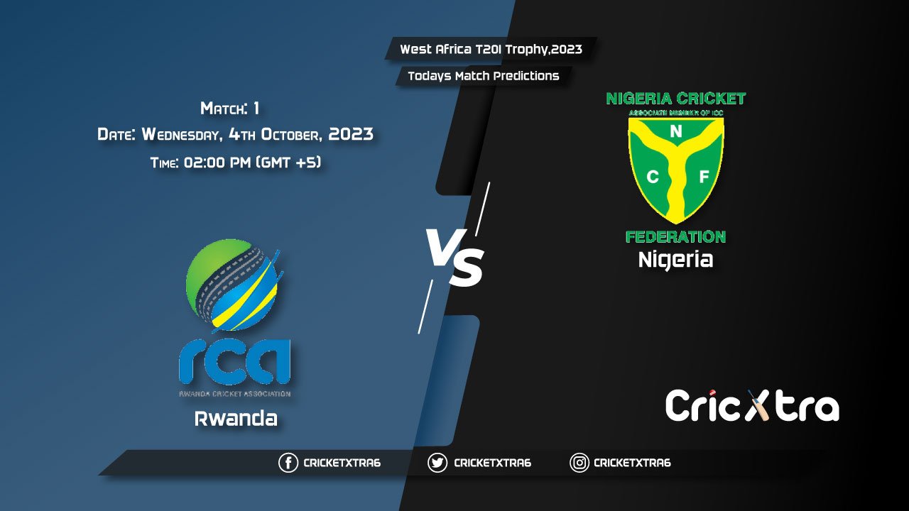 West Africa T20I Trophy, 2023, RWA vs NIG 1st Match Prediction, Fantasy Cricket Tips, Pitch Report and Injury Update