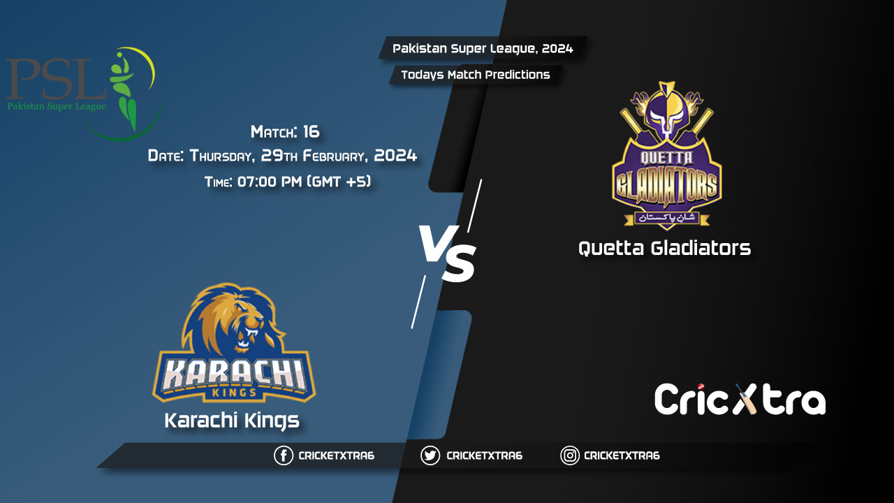 Pakistan Super League, 2024, KAR vs QUE 16th Match Prediction, Fantasy Cricket Tips, Pitch Report and Injury Update